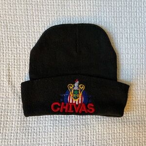 Chivas de Guadalajara Black Soccer Futbol Beanie Hat O/S